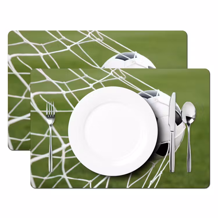 Voetbal - Goal - Net - Sport Placemat vinyl groot -zzsfeer2_Kitchenyeah-website