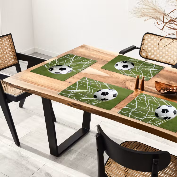 Voetbal - Goal - Net - Sport Placemat vinyl groot -zzsfeer4_Kitchenyeah-website