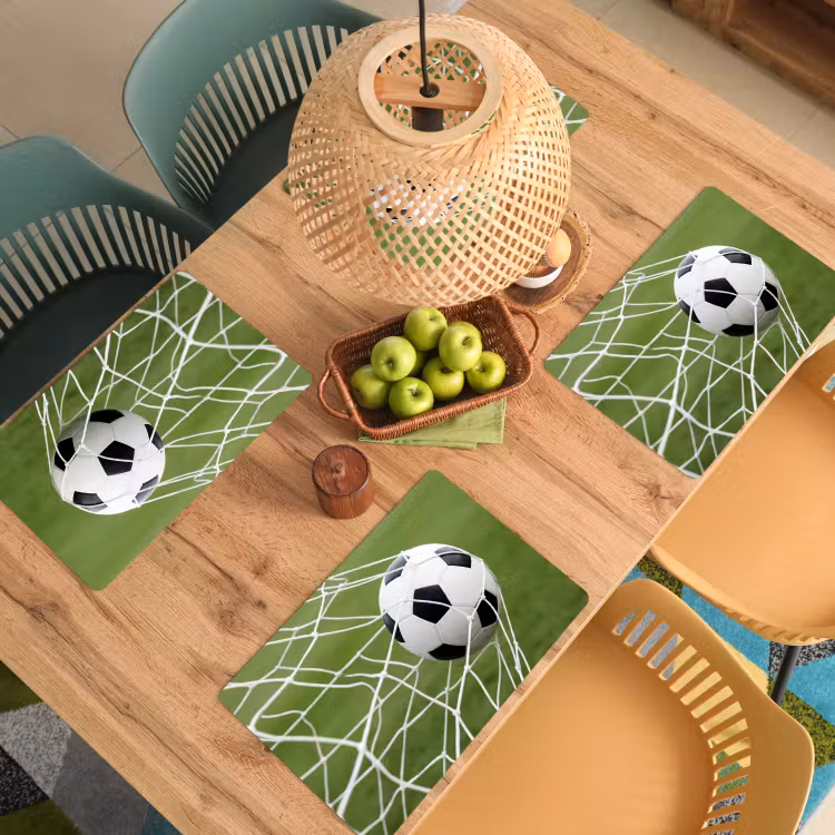 Voetbal - Goal - Net - Sport Placemat vinyl groot -zzsfeer5_Kitchenyeah-website