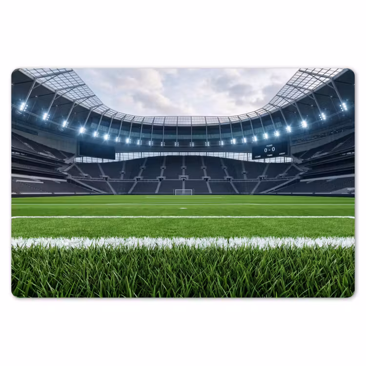 Voetbal - Stadion - Sport - Groen Placemat vinyl groot -zzsfeer1_Kitchenyeah-website