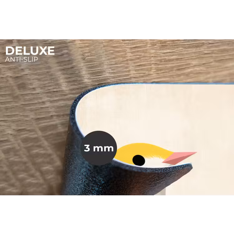 Vogel - Minimalistisch - Geel Placemat vinyl groot -closeup