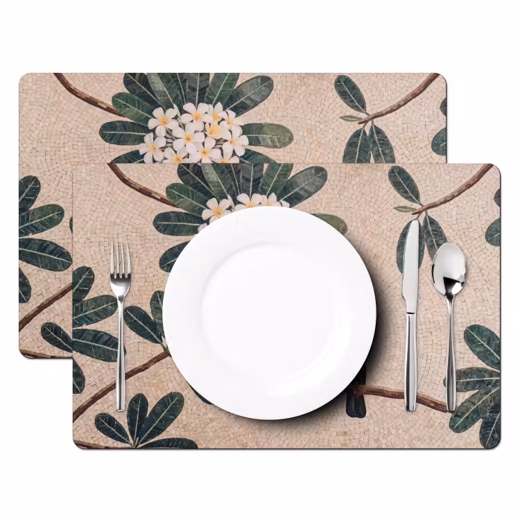 Vogel - Mozaïek - Tropisch - Natuur - Kleurrijk Placemat vinyl groot -zzsfeer2_Kitchenyeah-website