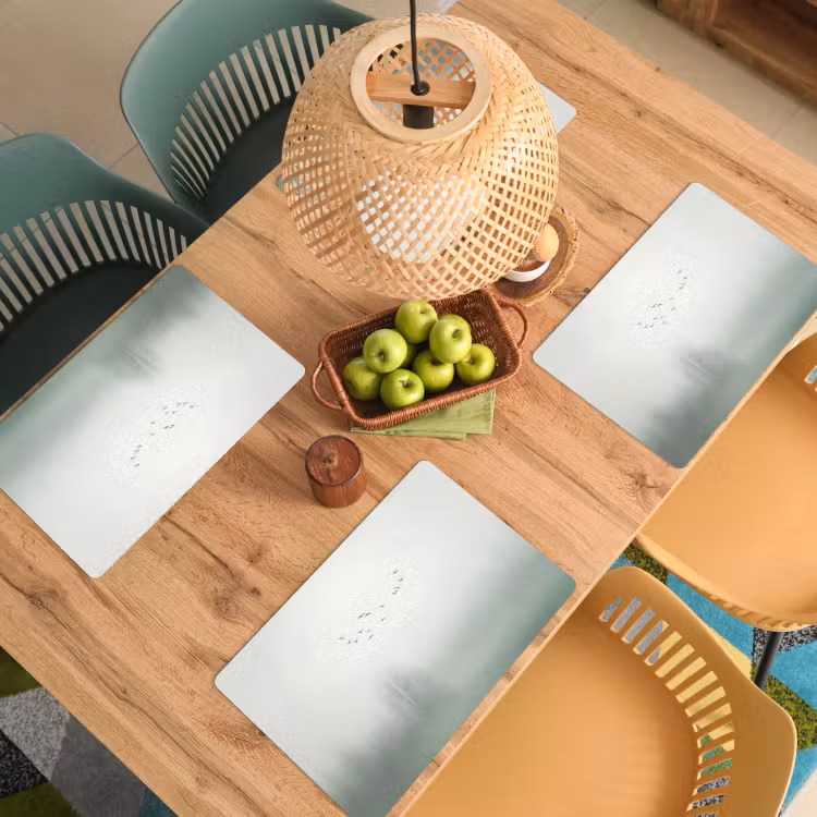 Vogel - Vlucht - Natuur - Minimalistisch Placemat vinyl groot -zzsfeer5_Kitchenyeah-website