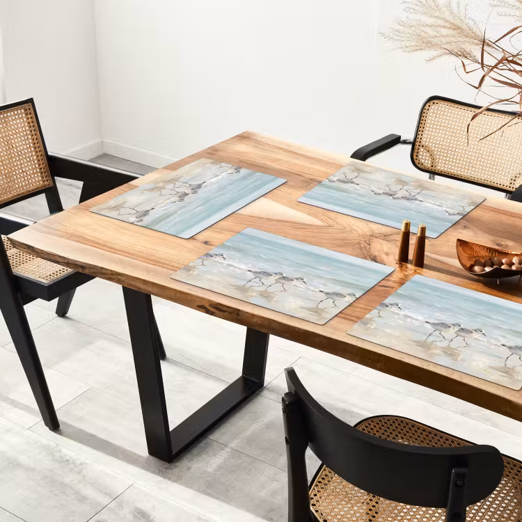 Vogels - Strand - Zee Placemat vinyl groot -zzsfeer4_Kitchenyeah-website