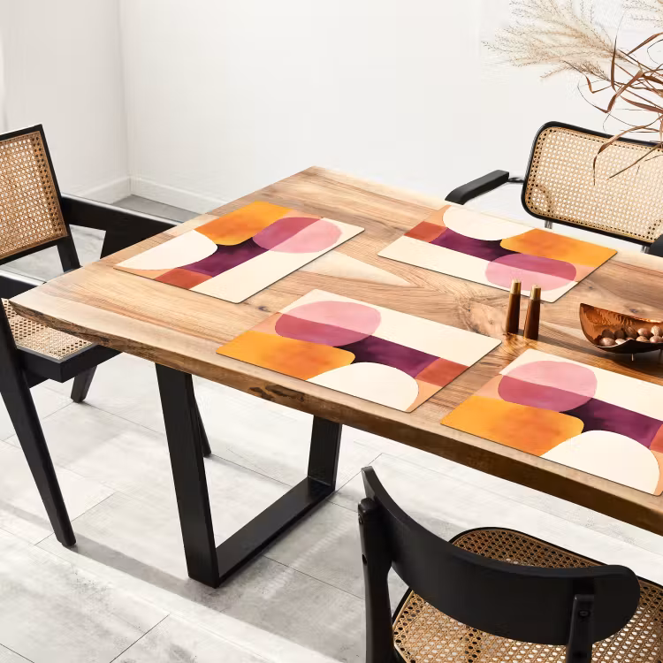 Vormen - Abstract - Kleurrijk Placemat vinyl groot -zzsfeer4_Kitchenyeah-website