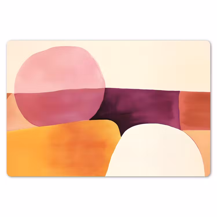 Vormen - Abstract - Kleurrijk Placemat vinyl groot -zzsfeer1_Kitchenyeah-website