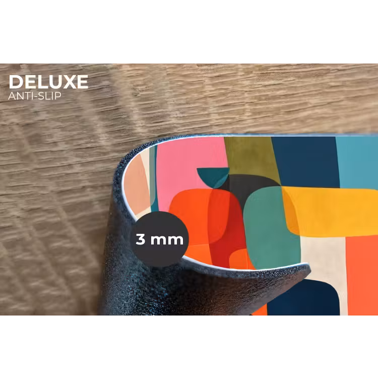 Vormen - Kleurrijk - Abstract - Vlakken Placemat vinyl groot -closeup