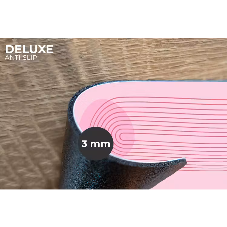 Vormen - Lijnen - Minimalistisch - Roze Placemat vinyl groot -closeup
