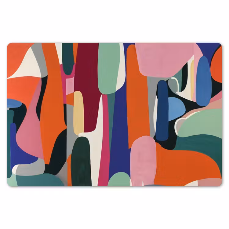 Vormen - Ritmisch - Kleuren - Abstract Placemat vinyl groot -zzsfeer1_Kitchenyeah-website