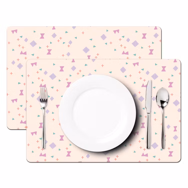 Vormen - Zalmroze - Patroon Placemat vinyl groot 368 -zzsfeer2_Kitchenyeah-website