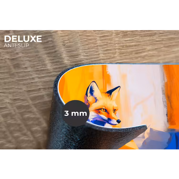 Vos - Oranje - Vormen - Abstract Placemat vinyl groot -closeup