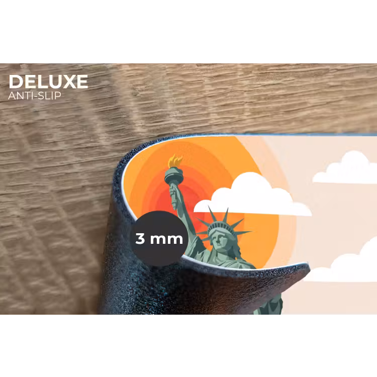 Vrijheidsbeeld - New York - Zon - Modern Placemat vinyl groot -closeup