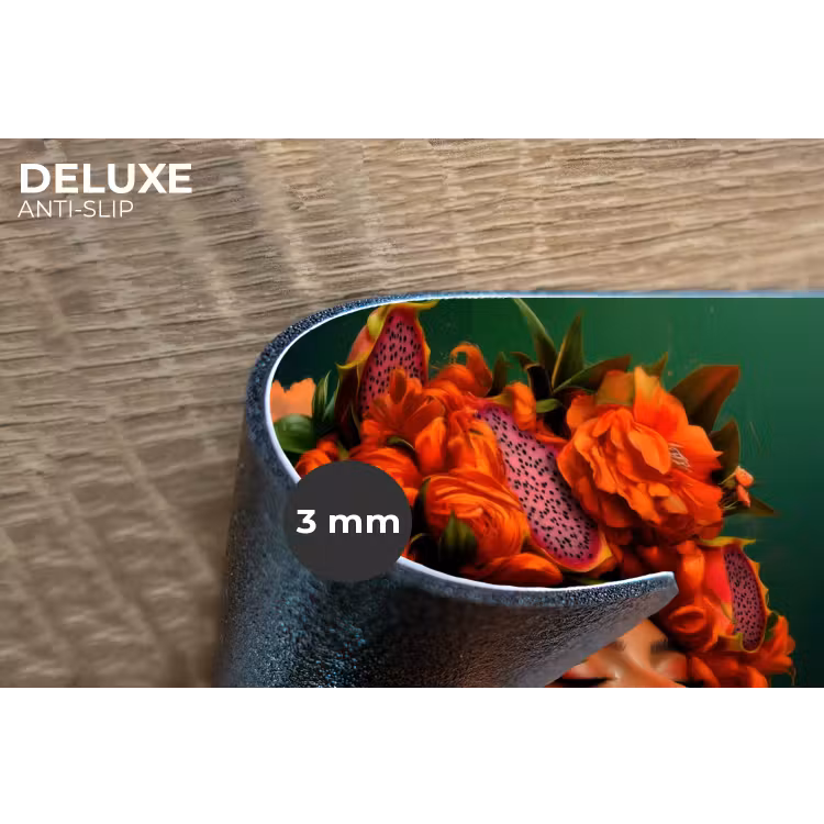 Vrouw - Drankenfruit - Rozen Placemat vinyl groot -closeup