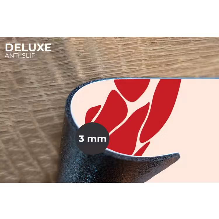 Vrouw - Figuur - Abstract - Modern - Rood Placemat vinyl groot -closeup