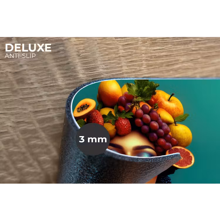 Vrouw - Hoodtooi - Tropisch - Fruit - Druiven Placemat vinyl groot -closeup
