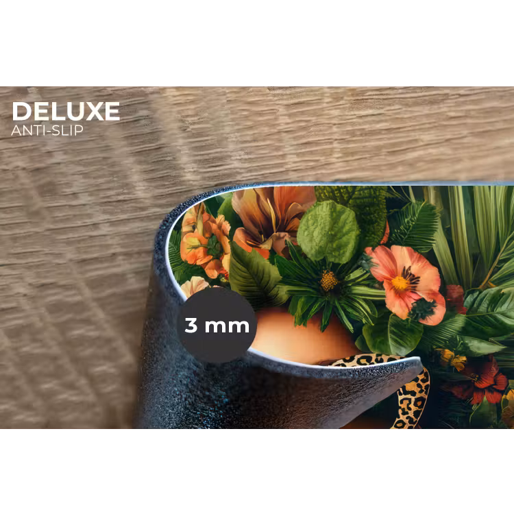 Vrouw - Panterprint - Jungle - Natuur - Luxe Placemat vinyl groot -closeup