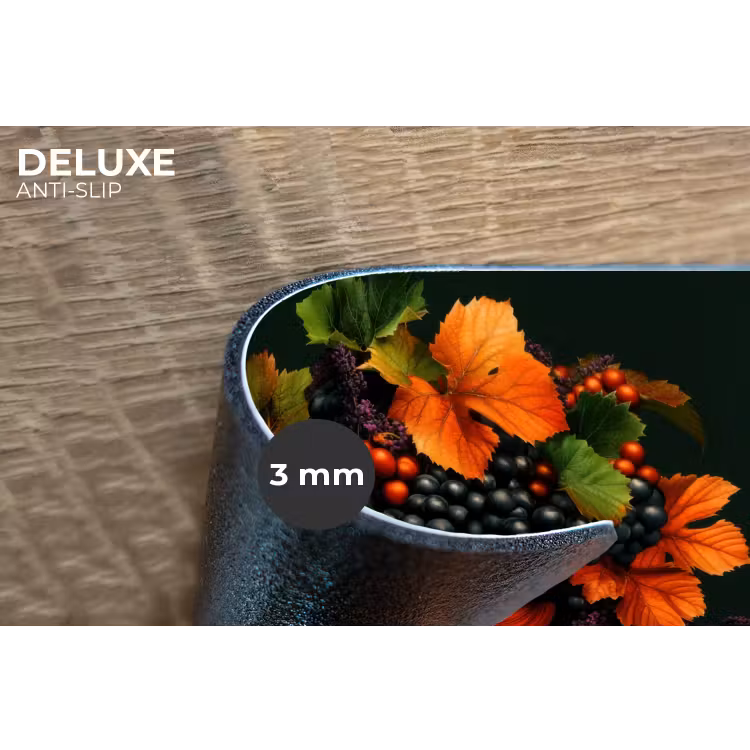 Vrouw - Rood - Groen - Druiven Placemat vinyl groot -closeup