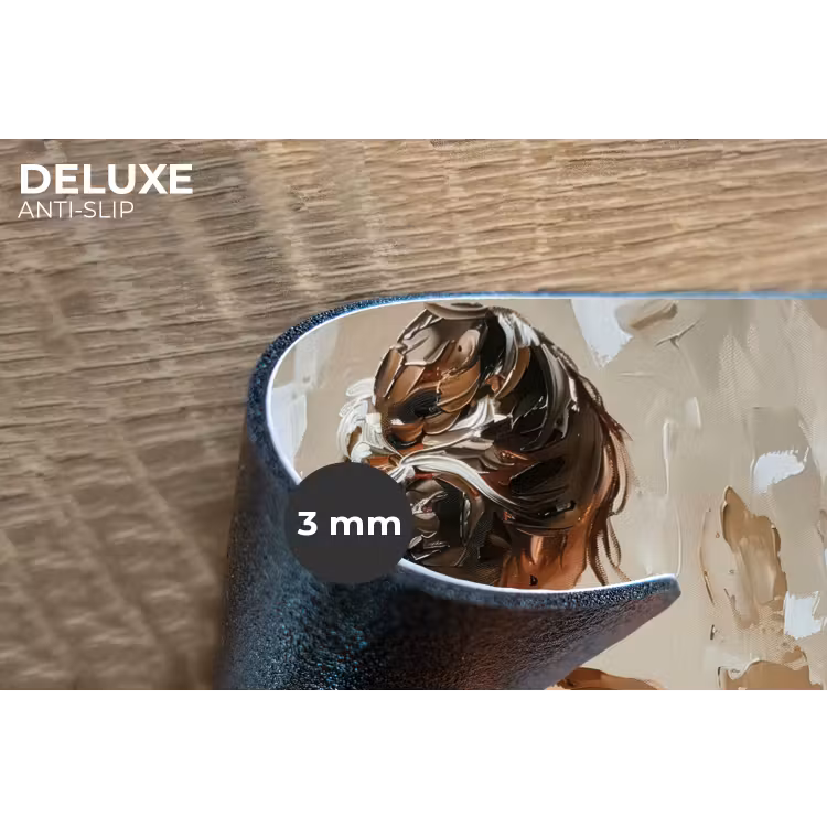 Vrouw - Verf - Abstract - Beige - Modern Placemat vinyl groot -closeup