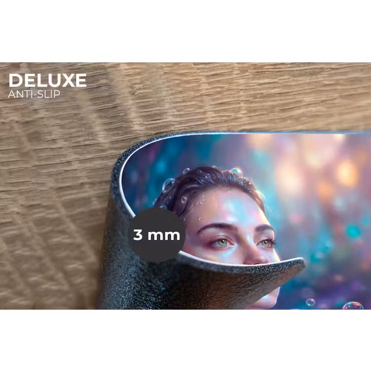 Vrouw - Water - Portret - Kleurrijk - Modern Placemat vinyl groot -closeup