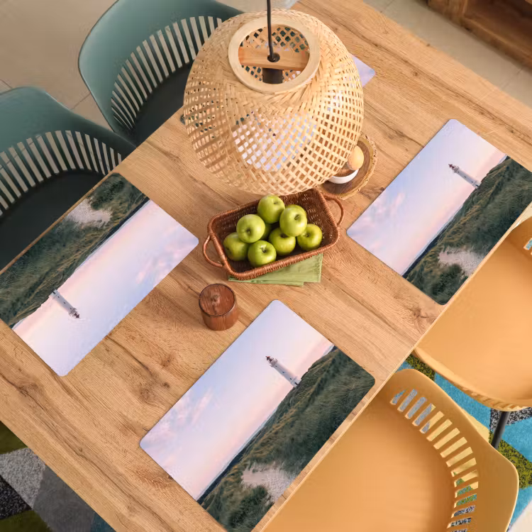 Vuurtoren - Duinlandschap - Zee Placemat vinyl groot -zzsfeer5_Kitchenyeah-website