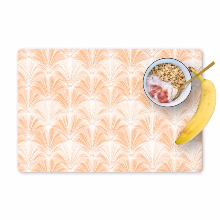 Waaier - Patroon - Perzik Placemat vinyl groot 368 -zzzproduct_Kitchenyeah-website
