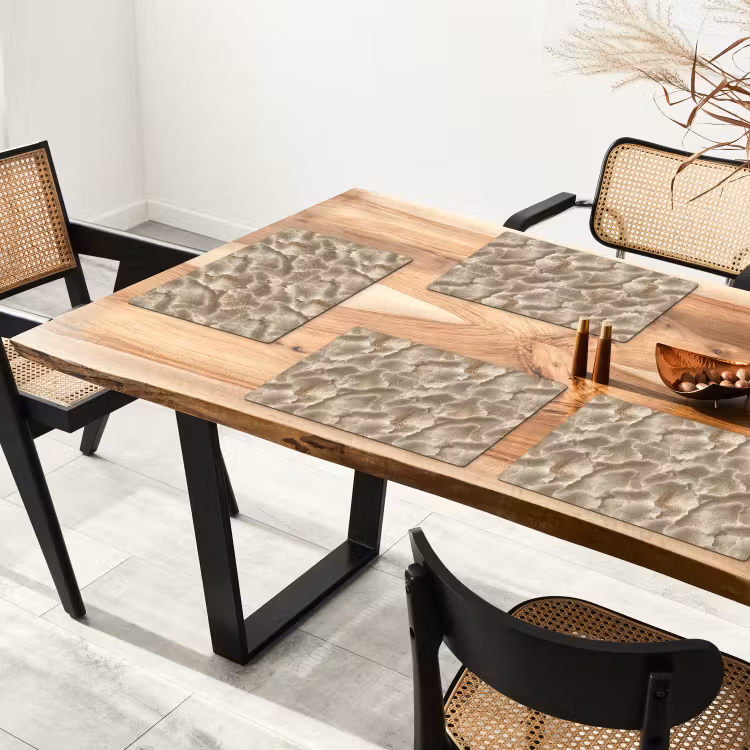 Waaierstructuren - Beige - Vezeltextuur Placemat vinyl groot 368 -zzsfeer4_Kitchenyeah-website