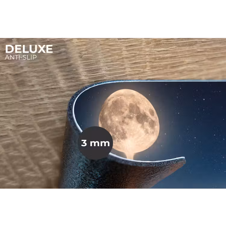 Placemat - 6 stuks - Weg - Maan - Nacht - Weg - Maan - Nacht Placemat vinyl groot