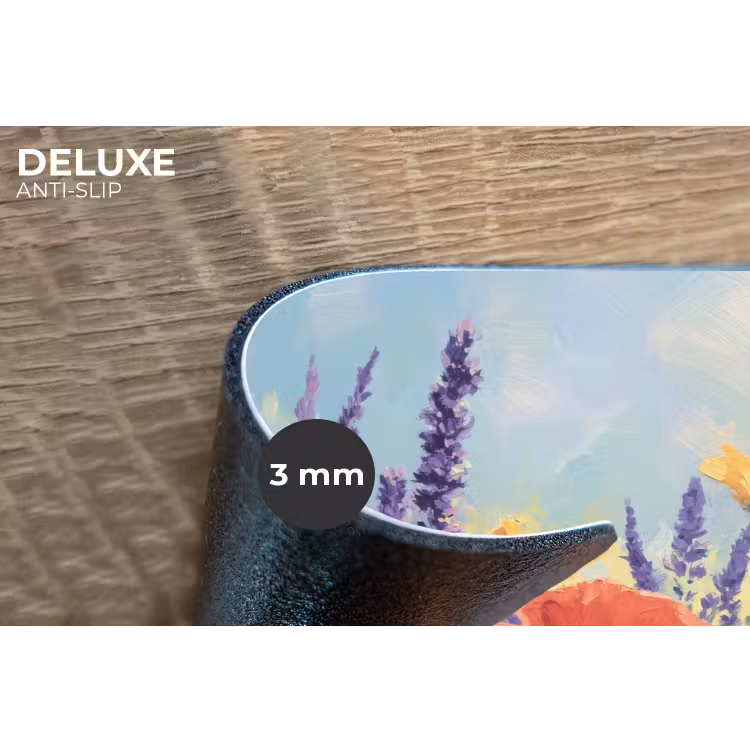 Weide - Bloemen - Kleurrijk Placemat vinyl groot -closeup
