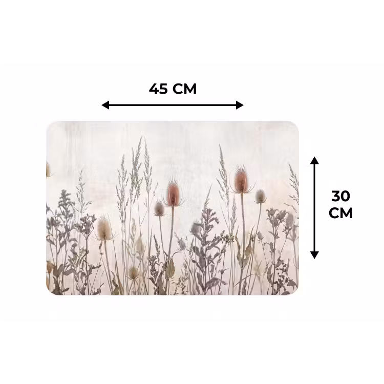 Weidebloemen - Design - Sepia Placemat vinyl groot -specs