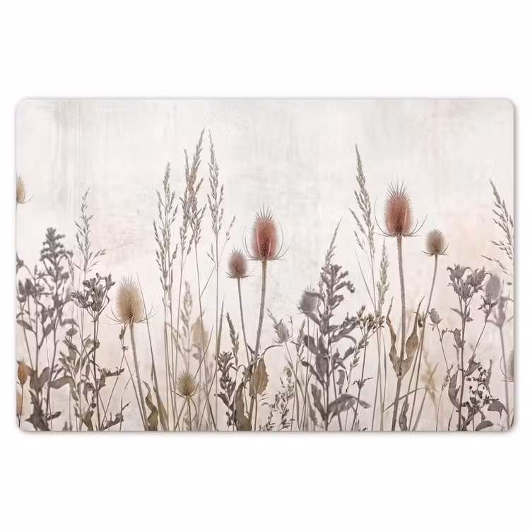Weidebloemen - Design - Sepia Placemat vinyl groot -zzsfeer1_Kitchenyeah-website