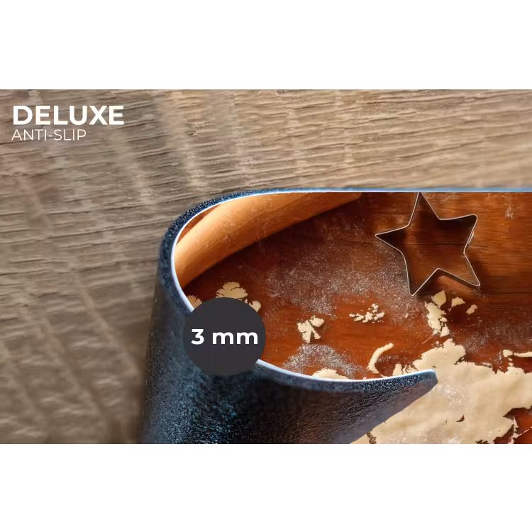 Wereldkaart - Koekjesdeeg - Warme baksfeer Placemat vinyl groot -closeup