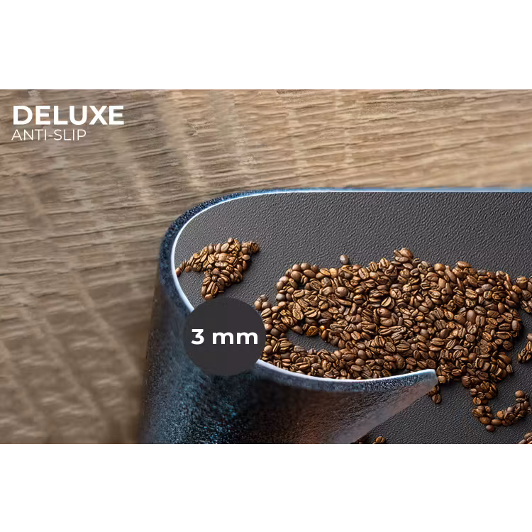 Wereldkaart - Koffie - Grijs Placemat vinyl groot -closeup