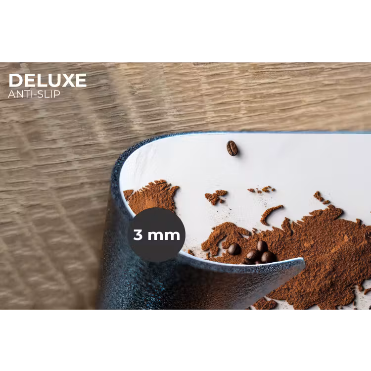 Wereldkaart - Koffie - Marmer Placemat vinyl groot -closeup