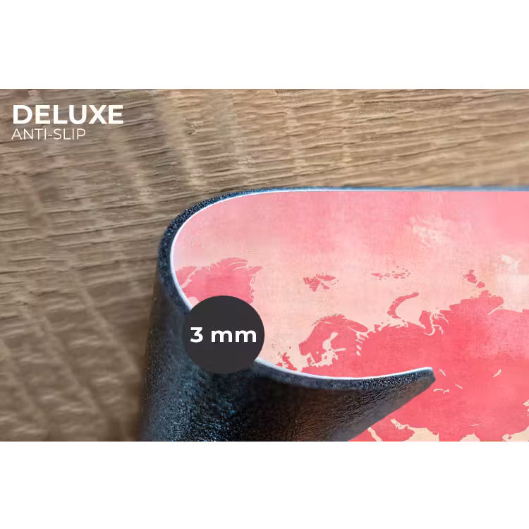 Wereldkaart - Roze - Vaag Placemat vinyl groot -closeup