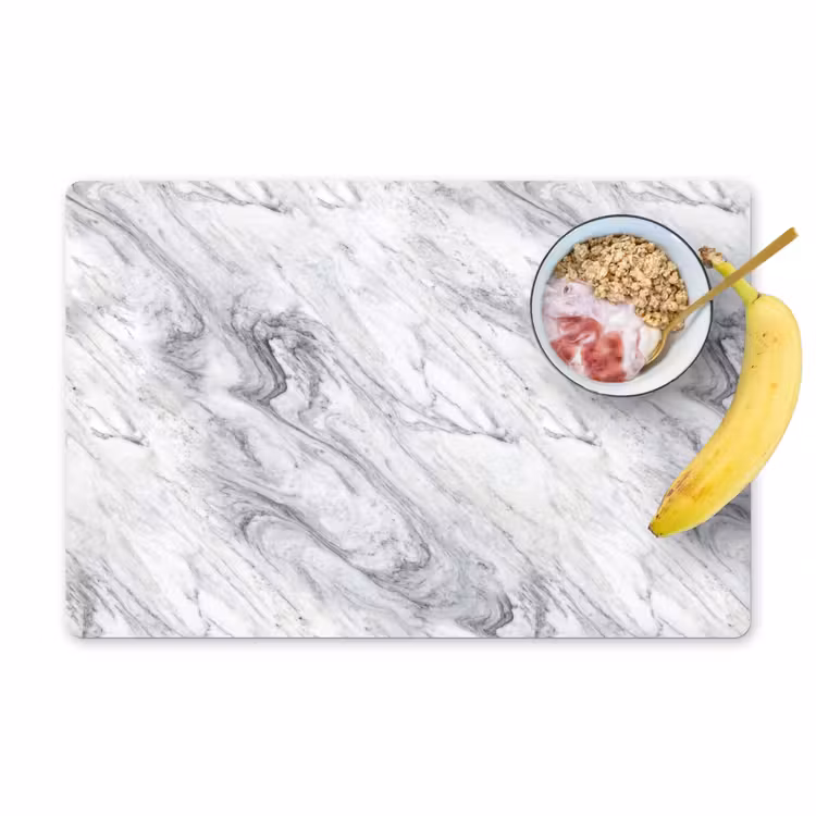 Wervelende - Grijsstructuur - Marmer - Wit Placemat vinyl groot 368 -zzzproduct_Kitchenyeah-website
