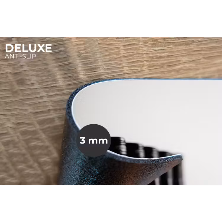 Wijnflessen - Zwart - Minimalistisch Placemat vinyl groot -closeup