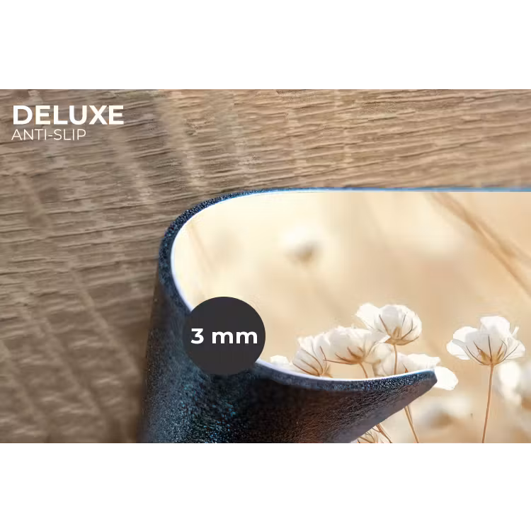 Wilde - Bloemen - Wit Placemat vinyl groot -closeup