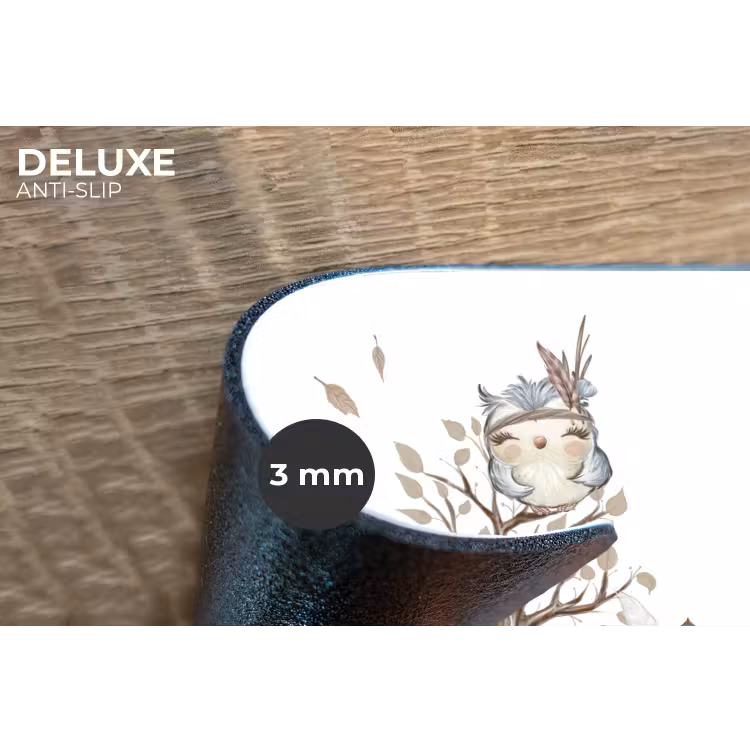 Wilde dieren - Bos - Illustratie Placemat vinyl groot -closeup