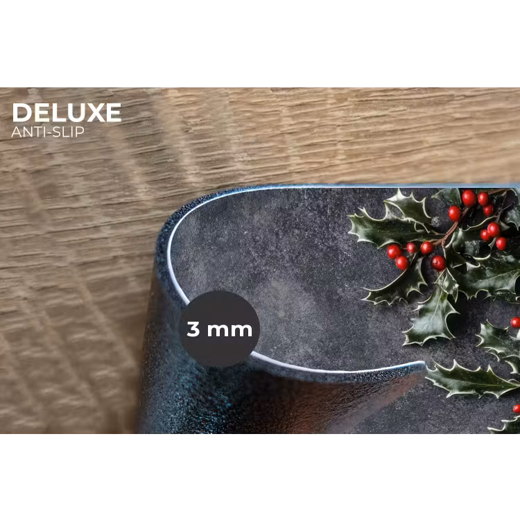 Winter - Hulst - Kerst - Beton Placemat vinyl groot -closeup