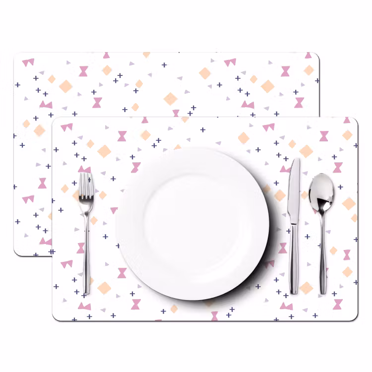 Wit - Vormen - Kleuren Placemat vinyl groot 368 -zzsfeer2_Kitchenyeah-website