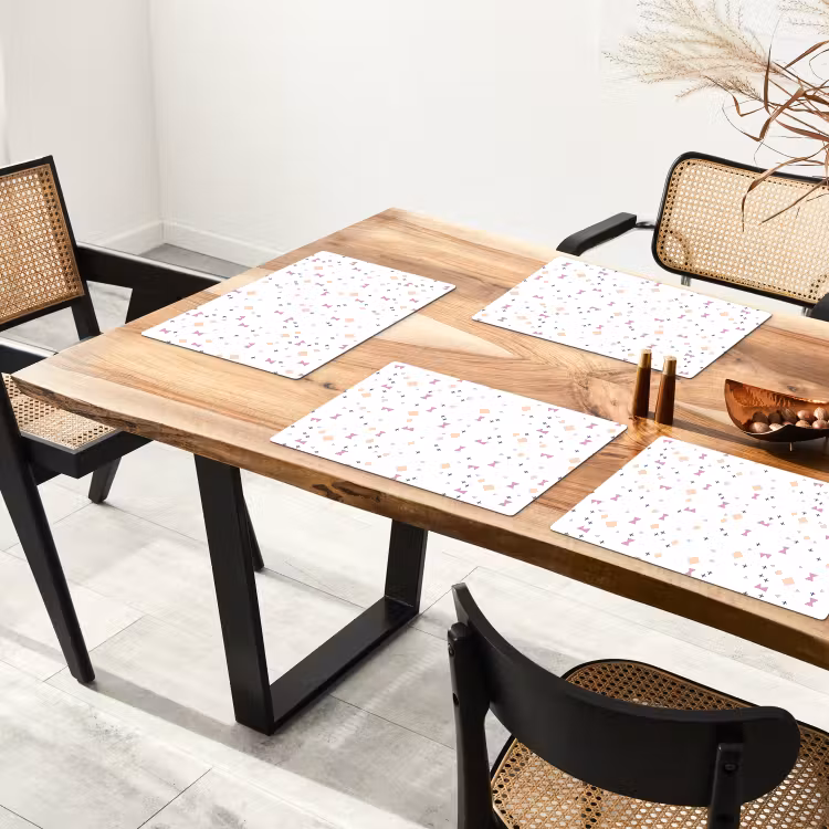 Wit - Vormen - Kleuren Placemat vinyl groot 368 -zzsfeer4_Kitchenyeah-website