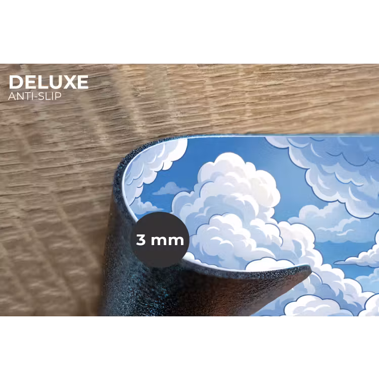 Wolken - Hemel - Abstract - Wit Placemat vinyl groot -closeup