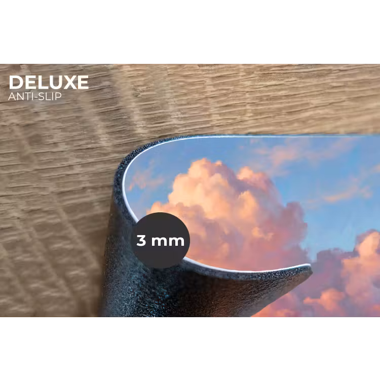 Wolken - Lucht - Natuur - Abstract - Kleurrijk Placemat vinyl groot -closeup