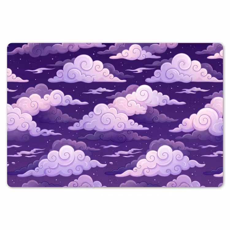 Wolken - Nacht - Natuur - Abstract - Paars Placemat vinyl groot -zzsfeer1_Kitchenyeah-website