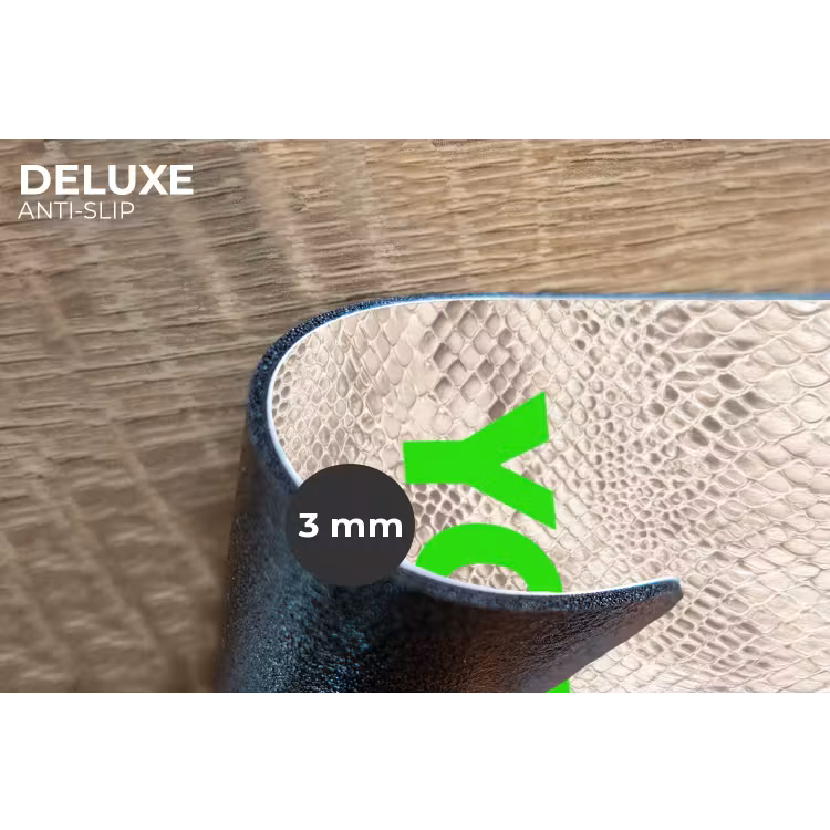 YOLO - Groen - Neon - Slangenprnt Placemat vinyl groot -closeup