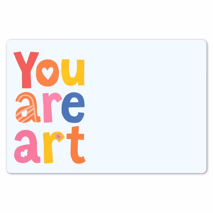 You are art - Kleurrijk - Grafisch Placemat vinyl groot -zzsfeer1_Kitchenyeah-website