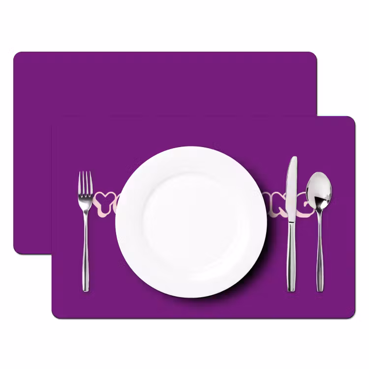 You're doing great - Paars - Bubble letters Placemat vinyl groot -zzsfeer2_Kitchenyeah-website