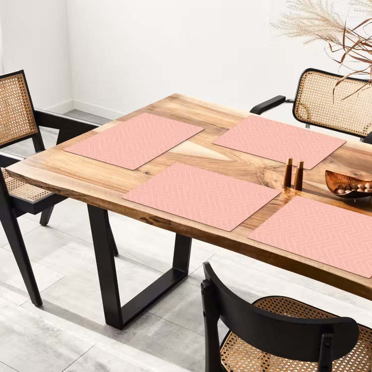 Zalmroze - Strepen - Patroon Placemat vinyl groot 368 -zzsfeer4_Kitchenyeah-website