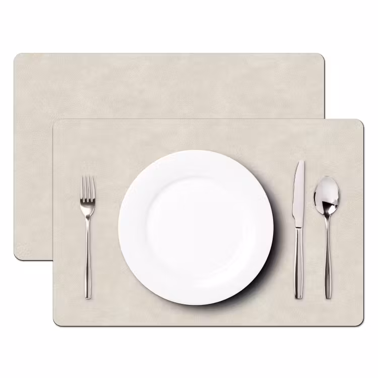 Zandkleurig - Modern - Egaal Placemat vinyl groot 368 -zzsfeer2_Kitchenyeah-website