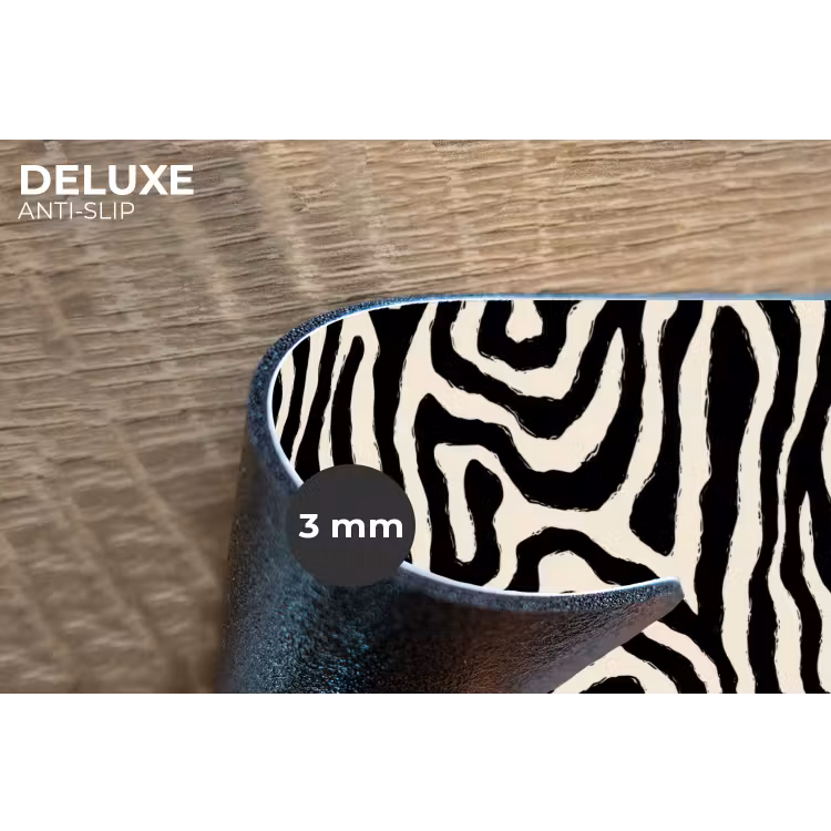 Zebra - Abstract - Zwart Placemat vinyl groot 368 -closeup